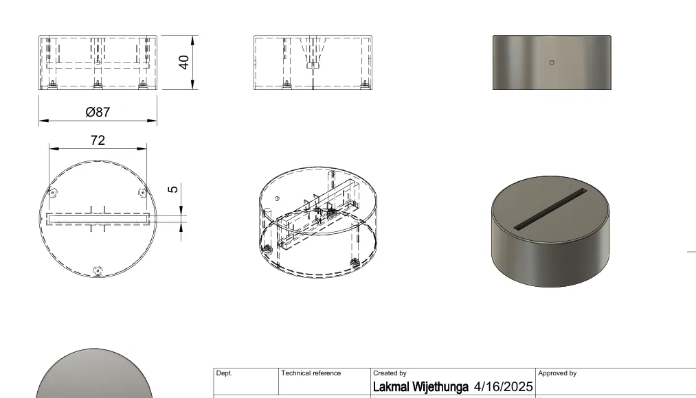 Acrylic Lamp — product design by Lakmal Wijethunga (1/7)