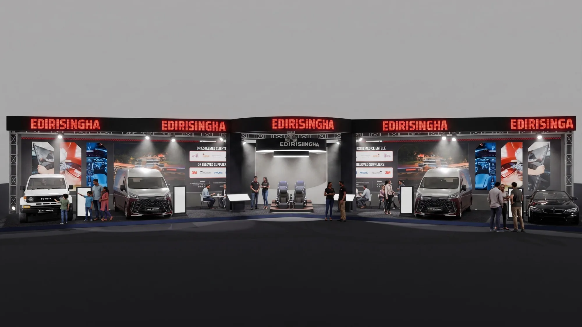 Auto Vision Motor Show 2026 — Edirisingha Stall — environment by Lakmal Wijethunga